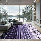 Minimalist Lavender Vertical Linear Gradient Rug