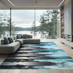 Metallic Coastal Horizon Textured Stripe Rug