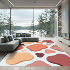 Earth Tone Blob Abstract Rug