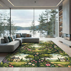 Enchanted Garden Meadow Floral Tale Rug