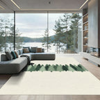 Minimalist Forest Pine Tree Woodland Rug