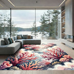 Coral Garden Watercolor Reef Rug