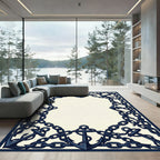 Nautical Anchor Chain Border Rug
