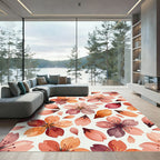 Floral Blossom Watercolor Palette Rug