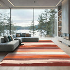 Earthy Brushstroke Stripe Rug