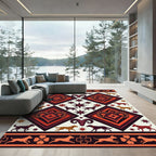 Ram and Hound Geometric Earthy Rug