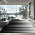 Monochromatic Linear Gradient Stripes Rug