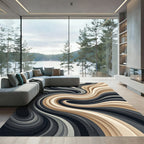 Abstract Fluid Neutral Tone Wave Rug