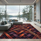 Bronze Interwoven Copper Celtic Ribbon Rug