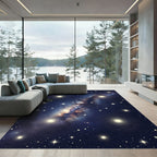 Nebula Starry Night Cosmic Galaxy Rug
