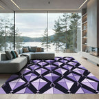 Lavender Geometric Kite Mosaic Rug