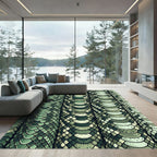 Sage Green Serpent Reptile Scale Rug