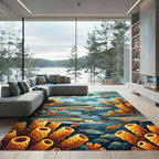 Vibrant Tropical Fish Coral Reef Rug
