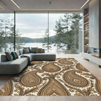 Classic Paisley Butternut Floral Scrolling Rug