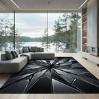 Shattered Glass Crystal Explosion Rug