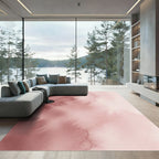 Dusty Rose Watercolor Wash Rug