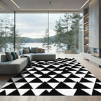 Monochromatic Geometric Triangle Landscape Rug