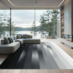 Monochrome Vertical Gradient Texture Abstract Rug