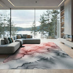 Soft Watercolor Cloud Wash Rug