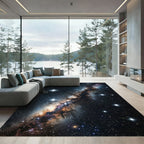 Cosmic Starry Night Galaxy Rug