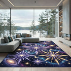 Cosmic Crystal Star Galaxy Scatter Rug