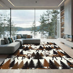 Forest Reindeer Woodland Scene Rug