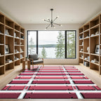 Pink Tone Brick Arrangement Rug