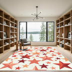 Ombre Starburst Composition Rug