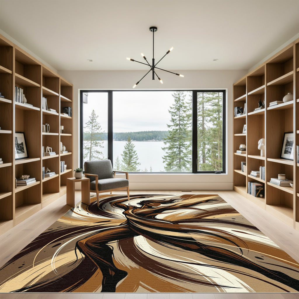 Grounded Dancer Earthy Swirl Rug