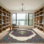 Enchanting Garden Arch Rococo Floral Rug