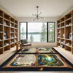 Enchanted Forest Storybook Fairy Tale Illustration Rug
