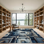Urban Rooftop Industrial Concrete Texture Rug