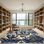 Farmhouse Rooster and Bird Country Cream Rug