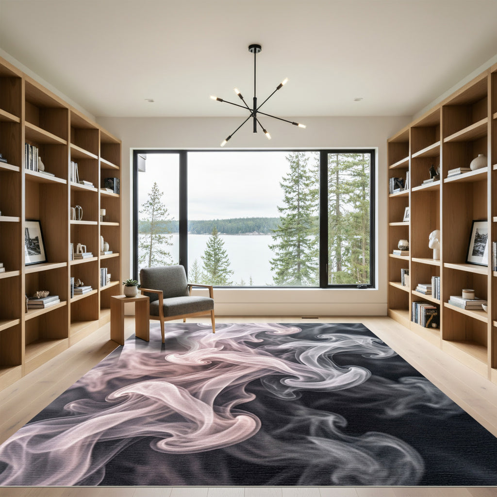 Ethereal Swirls Pastel Gradient Rug