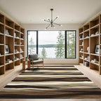 Rustic Earthy Wood Grain Texture Rug