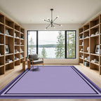 Amethyst Rectangular Border Frame Rug