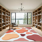 Earth Tone Blob Abstract Rug