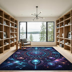 Cosmic Alien Zodiac Celestial Constellation Orb Rug
