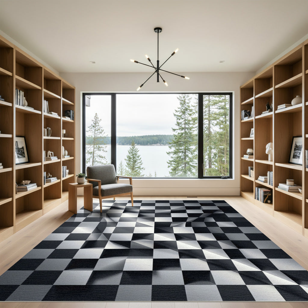 Monochromatic Three Dimensional Abstract Grid Rug