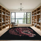 Crimson Tiger Floral Ornament Rug