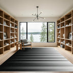 Monochromatic Linear Gradient Stripes Rug