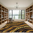 Wild Jaguar Fur Swirl Rug
