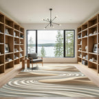 Sandy Dunes Water Ripples Rug