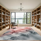 Soft Watercolor Cloud Wash Rug