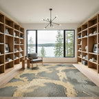 Earthy Speckled Marble Cloud Rug
