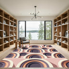 Terracotta Arch Waves Repeating Composition Rug