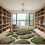Organic Earthy Tone Organic Pebbles Rug