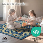 3D Hexagonal Geometric Dark Gray Rug