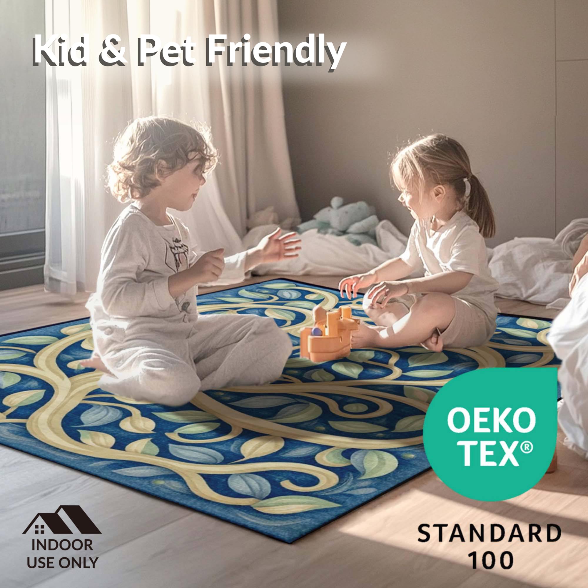 3D Hexagonal Geometric Dark Gray Rug