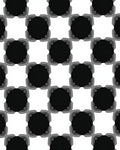 Classic Black White Geometric Pattern Rug